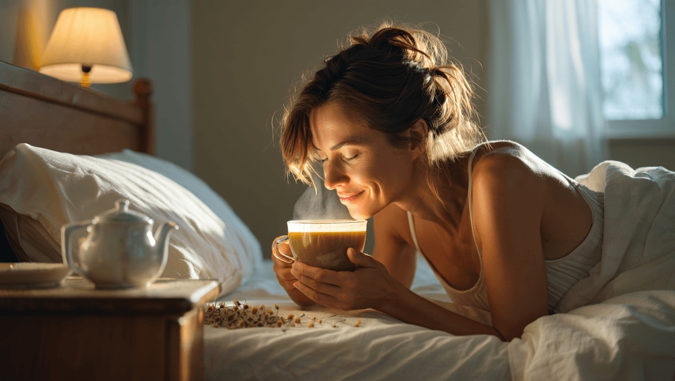 Selon la science, la camomille est l’un des
gestes les plus simples pour mieux dormir