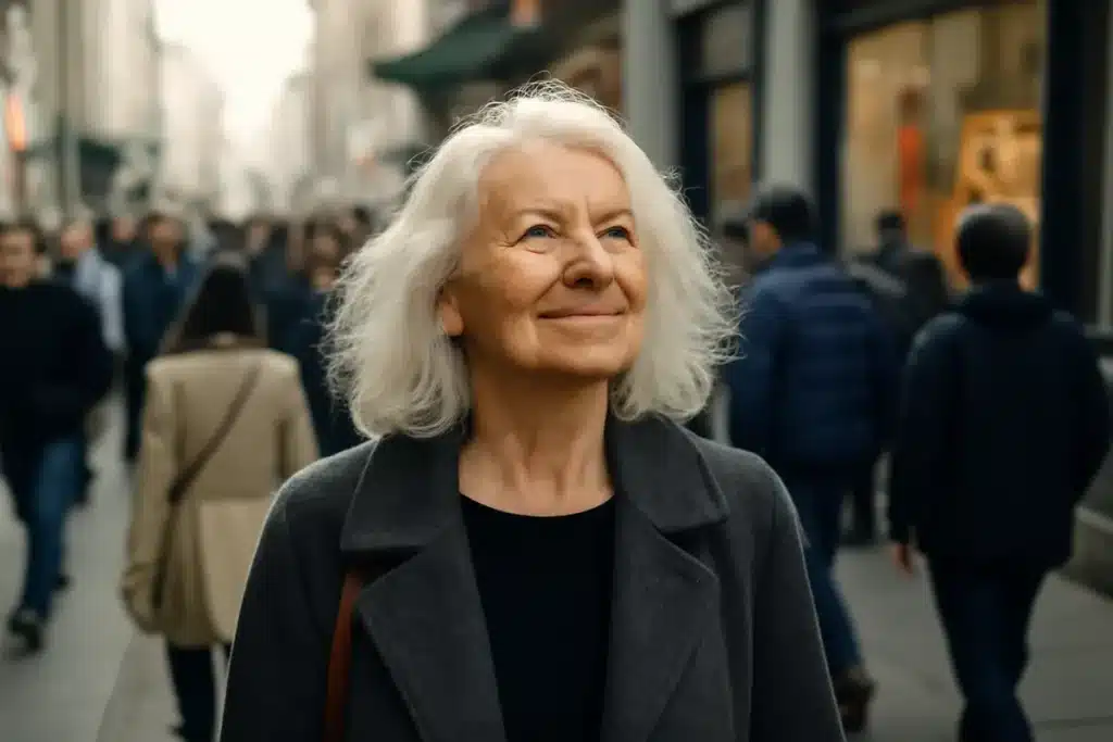 Cheveux blancs : quel profil psychologique rare ont les personnes qui les assument ?