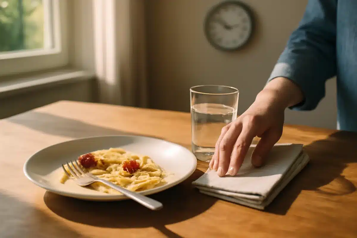 Routine de sommeil en 4 étapes d'un nutritionniste pour mieux dormir : dîner 1h30 à 2h avant